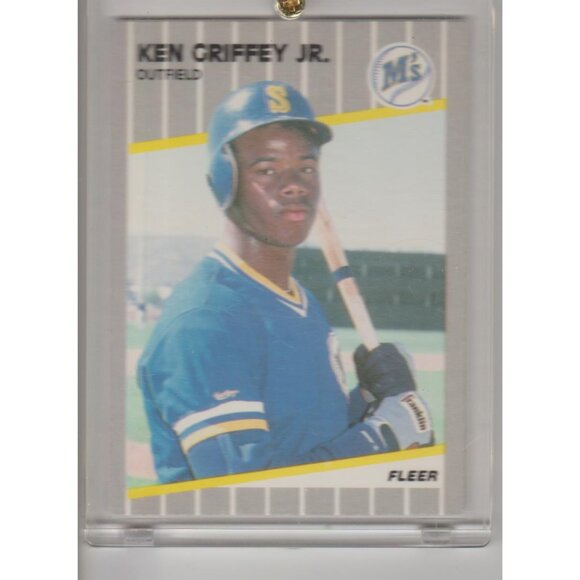RARE 1989 Fleer Ken Griffey Jr. Error (Birthplace) Rookie Card